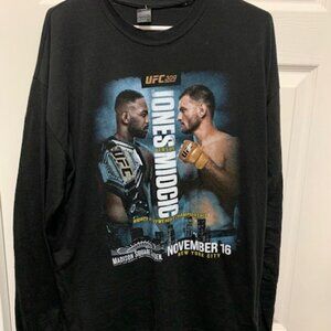 UFC  "JONES VS MIDCIC" MENS LONG SLEEVE